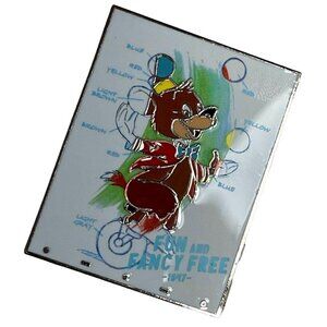 Disney Bear Clown Bear Trading Pin Fun Fancy Free 1947 Lapel Pin Brooch Jewelry